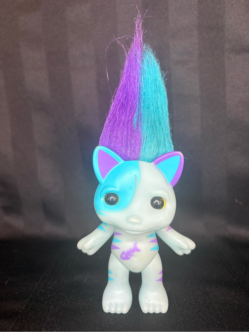 Purple & Blue Hair Play Figurine for Kids